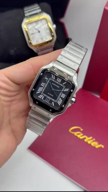 Video de Cartier Santos Dumont 40mm - AÇO/MOSTRADOR PRETO