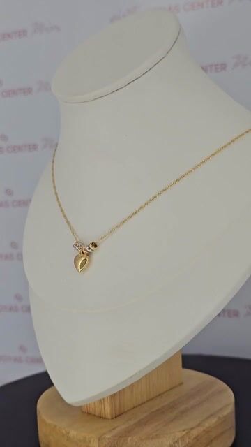 Video de Collar Oro 18k Tricolor Donas Y Corazon 1.7 Gr 45 Cm C2189 1.7GRS