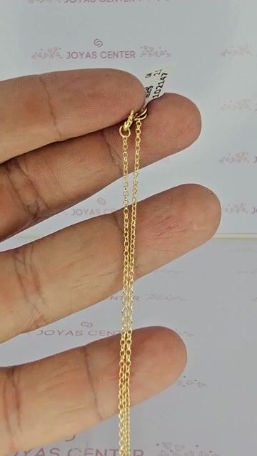 Video de Collar Mini Rolo Oro 18k Amarillo 45 Cm Tb - C2349