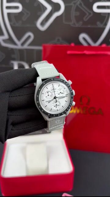 Video de Omega Speedmaster 40mm - RESINA/MOSTRADOR BRANCO - NYLON