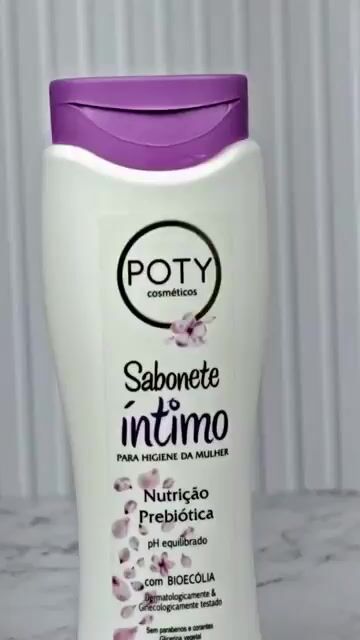 Vídeo de Sabonete Íntimo Nutrição Prebiótica 200 ml Poty Cosméticos