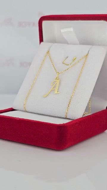 Video de Collar Oro 18k Iniciales A Eleccion Cadena Forcet 45cm C2344