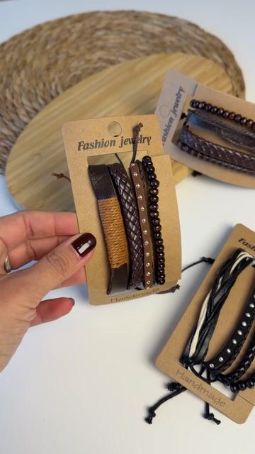 Video de Set 4 Pulseras De Hombre