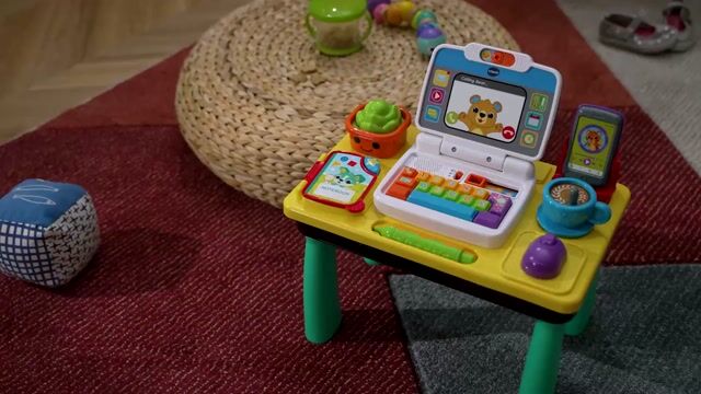 Video de Escritorio Interactivo para Bebé con Teléfono, Música y Sonidos
