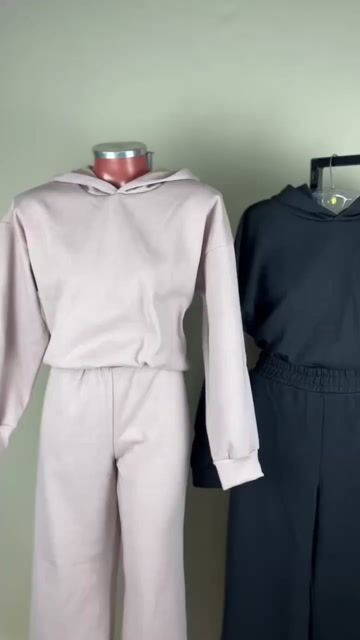 Video de Conjunto Moletom Feminino Com Capuz e Pantalona
