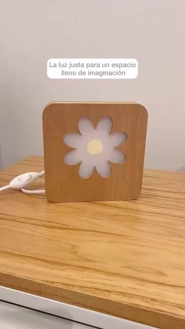 Video de Lámpara Box Madera Margarita