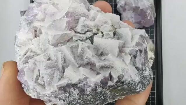 Video de 907 gr Fluorita Cúbica 5 Piezas Minerales de Colección