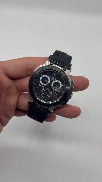 Video de Tissot T-Race 45mm- AÇO/MOSTRADOR PRETO - SILICONE