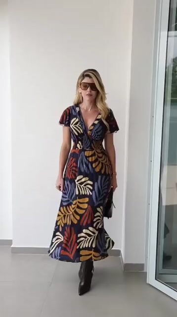 Video de VESTIDO VISCOSE MANGUINHA