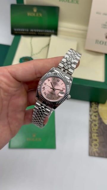 Video de Rolex Datejust - 32mm - Mostrador rose
