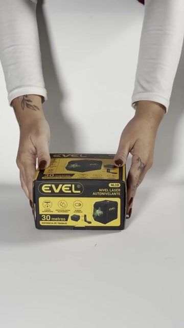 Video de Nivel Láser Autonivelante EVEL NL1D Cross Line 30m