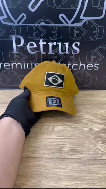 Video de Boné Brasil amarelo