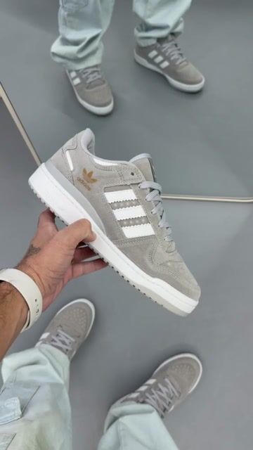 Vídeo de TÊNIS FORUM LOW CINZA COM BRANCO LANÇAMENTO COURO