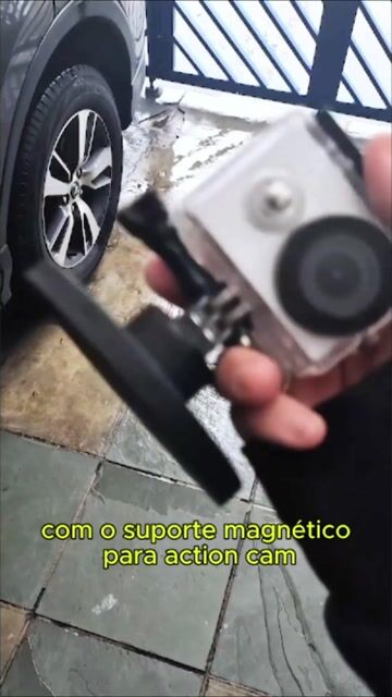 Vídeo de Suporte Magnético Emborrachado Câmeras De Ação Fixação Imã 66mm