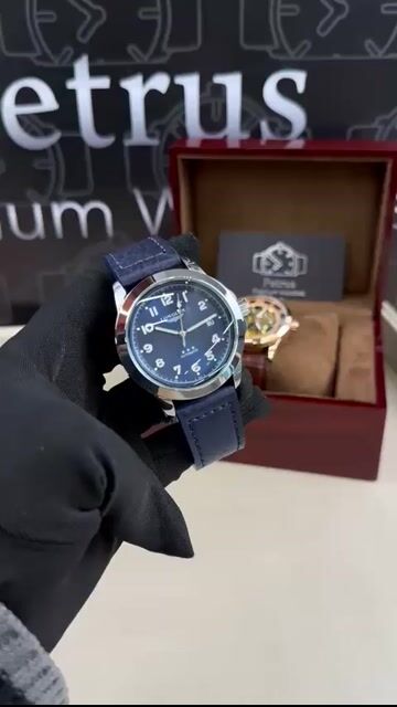 Video de Longlux Automatic 43mm - AÇO/MOSTRADOR AZUL - COURO
