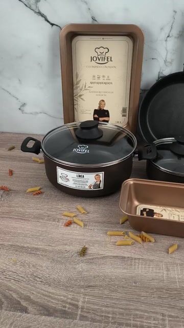 Video de Bateria de Cocina Jovifel 3pz Antiadherente Con Reposteria