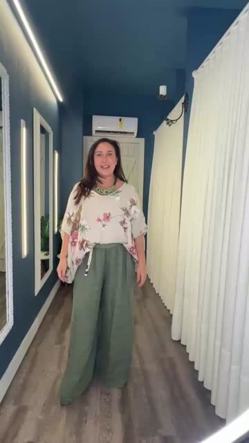 Video de Calça Brenda | Pantalona | Linho Puro Italiano