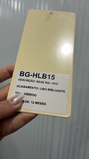 Vídeo de Tinta Pó para Pintura Eletrostática - Bege Ral 1015 Híbrido Liso Brilhante Caixa 25 kg