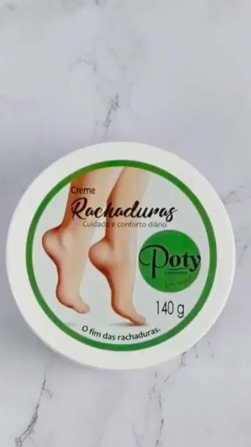 Vídeo de Creme para Rachaduras Pés 140g Poty Cosméticos
