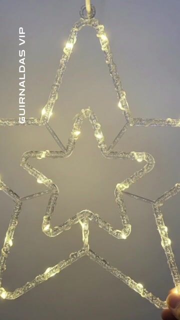 Colgante luminoso Estrella luz LED cálida Efectos