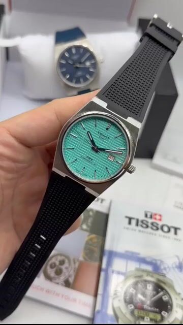 Video de Tissot PRX Powermatic 40mm - AÇO/MOSTRADOR TIFFANY - SILICONE