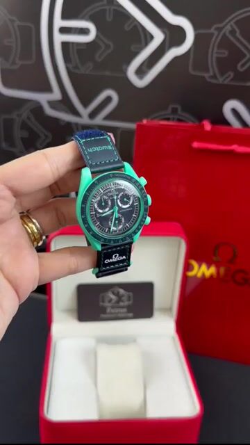 Video de Omega Speedmaster 40mm - RESINA/MOSTRADOR PRETO - NYLON