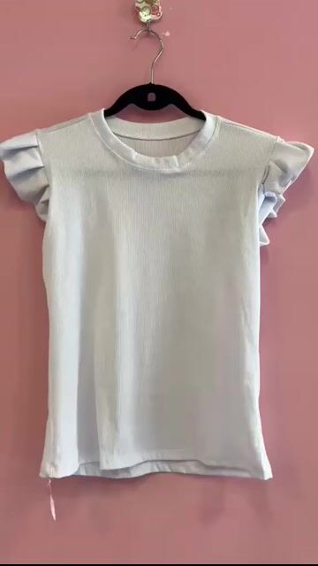 Video de 1010254 BLUSA CANELADA BABADINHOS NUDE