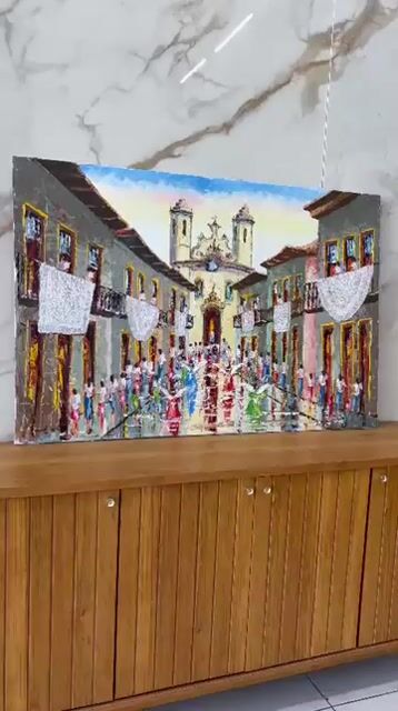 Vídeo de Pintura em Tela 120x80cm | Artista: Genival Cruz.