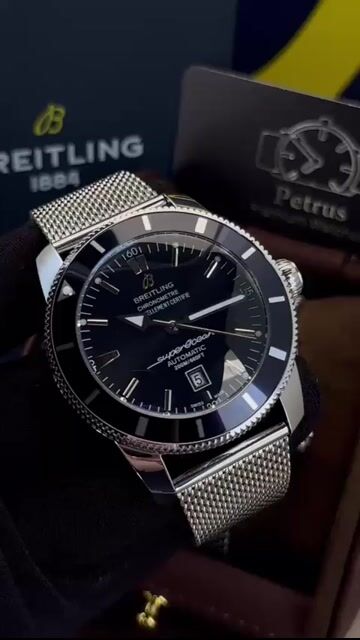 Video de Breitling Superocean 44mm - AÇO/MOSTRADOR PRETO