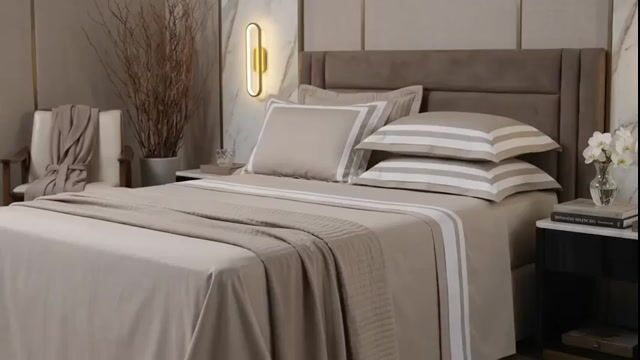 Video de Jogo Cama 400 Fios 100% Algodão Egípcio Metropolitan- 4 Peças