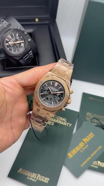 Video de Audemars Piguet Royal Oak 42mm - AÇO ROSE/MOSTRADOR PRETO
