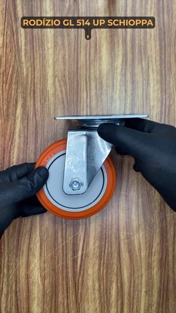 Vídeo de Rodízio Giratório com Placa 5 Polegadas até 150kg GL 514 UPE - Schioppa