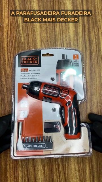 Vídeo de Parafusadeira/Furadeira Black+Decker BDC36F BR 3,6V – Praticidade e Liberdade para Seus Projetos