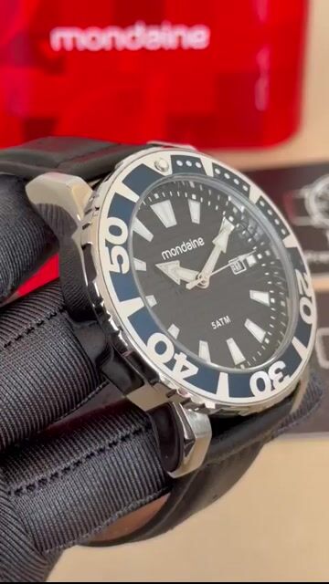 Video de Mondaine 40004G0MVNH2 44mm - AÇO/MOSTRADOR AZUL - COURO