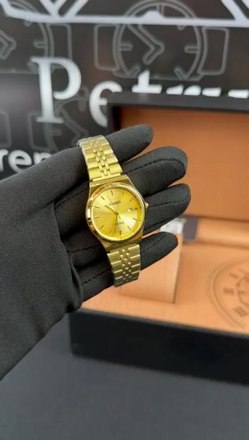 Video de Casio 36mm - AÇO DOURADO/MOSTRADOR DOURADO