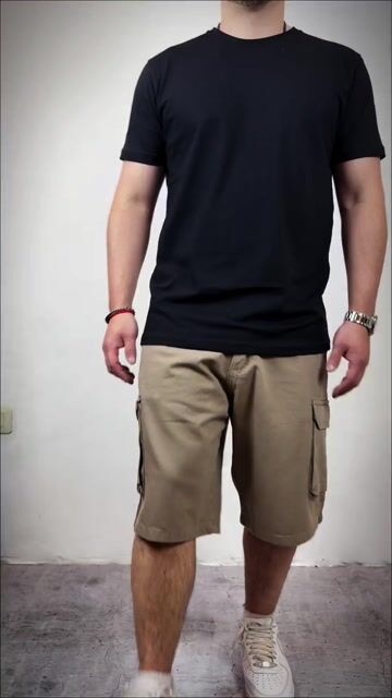 Video de BERMUDA CARGO SHINOBI Oversize Aesthetic SHORT JEAN Alternative Grafizona®