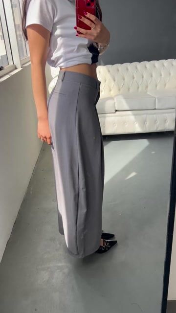 Video de PANTALON BAGGY BALOON LINO PINZADO BOLSILLO OJAL Y PRESILLAS