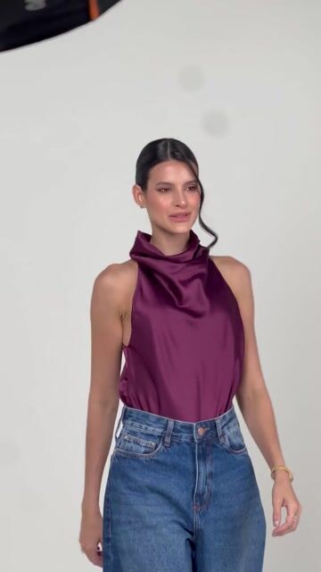 Vídeo de BLUSA DE CETIM BRENDA