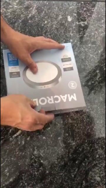 Video de Plafón Platil Redondo Luz Led Cálida 18w Para Ventilador De Techo