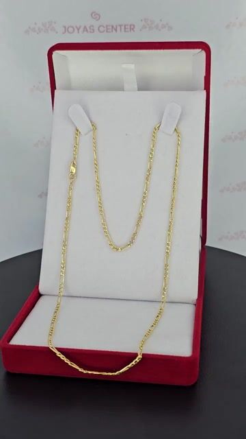 Video de Cadena Collar Oro 18k Figaro 3y1 3x1 De 50 Cm Y 3.4 Gr