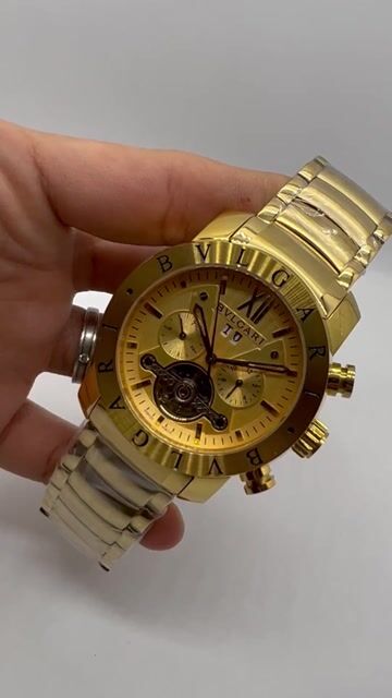 Video de Bvlgari Iron Man Tourbillon 47mm - AÇO DOURADO/MOSTRADOR DOURADO