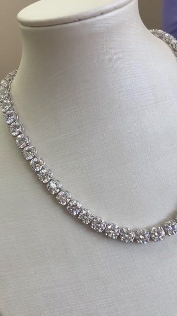Vídeo de Colar Riviera 40cm 7mm em moissanite