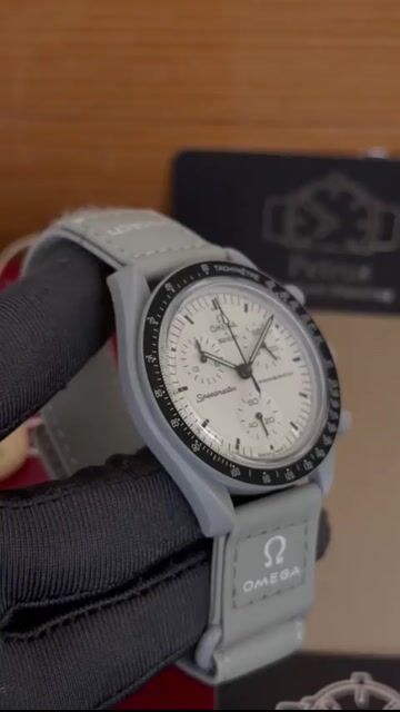 Video de Omega Speedmaster 40mm - RESINA/MOSTRADOR BRANCO - NYLON