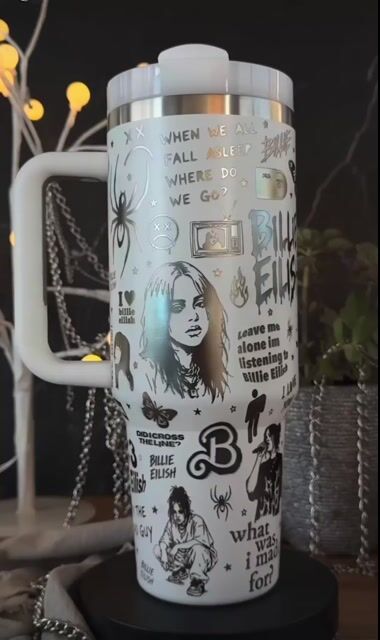 Video de QUENCHER simil Stanley 1200ml: BILLIE EILISH