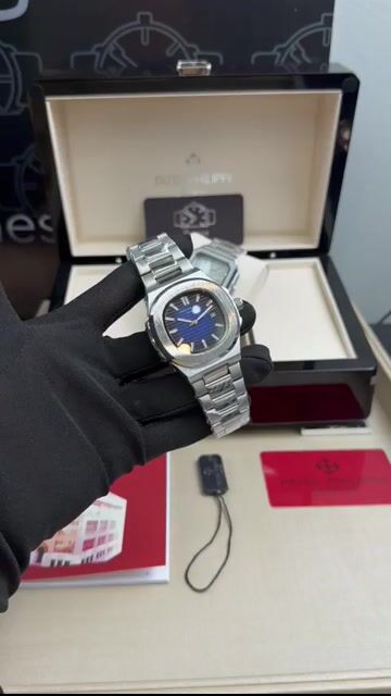Video de Patek Philippe 39mm - AÇO/MOSTRADOR AZUL
