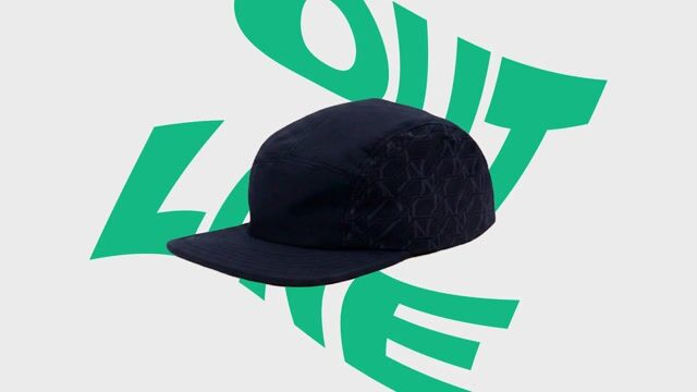 Vídeo de Boné Casual Outline Metrô Azul Escuro