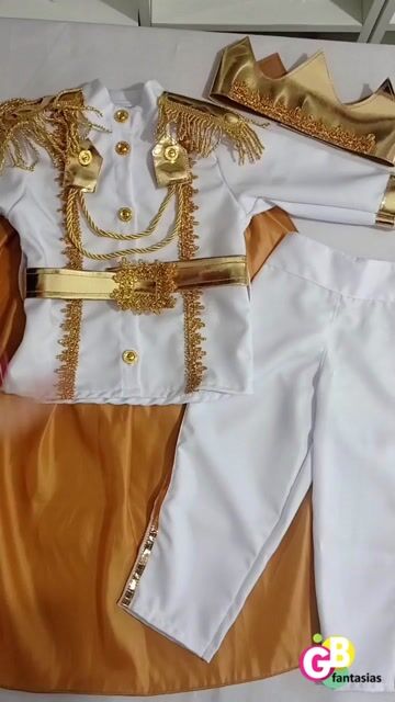 Vídeo de FANTASIA PRINCIPE REALEZA BRANCO PAZ GB INFANTIL/JUVENIL