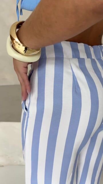 Video de Calça pantalona Camila listras