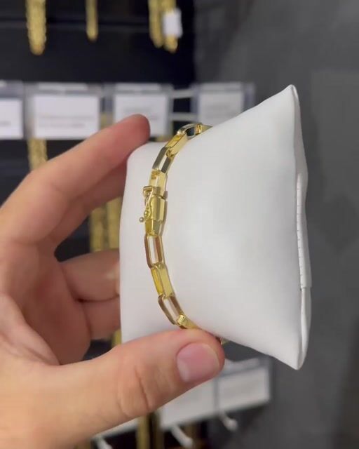 Vídeo de PULSEIRA TIJOLINHO 6MM - 21CM (MOEDA ANTIGA)