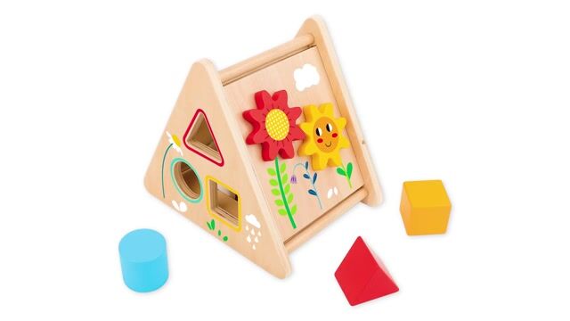 Vídeo de Brinquedo de Madeira - TRIÂNGULO DE ATIVIDADES - TOOKY TOY +12m